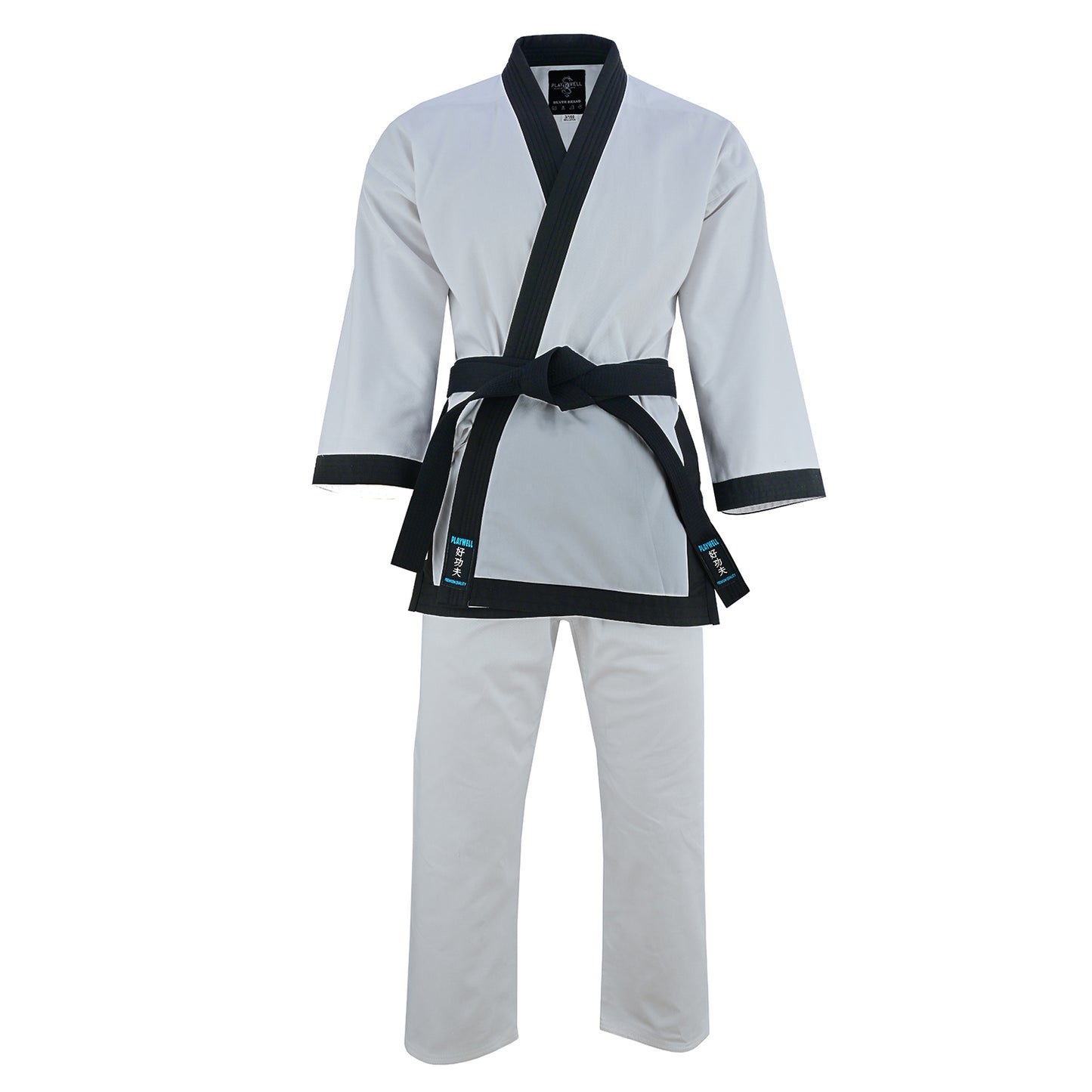 Tang Soo Do Adults Medium Weight 10oz Black Trim Uniform