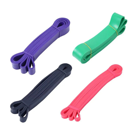 Selection of natural latex resistance bands. 