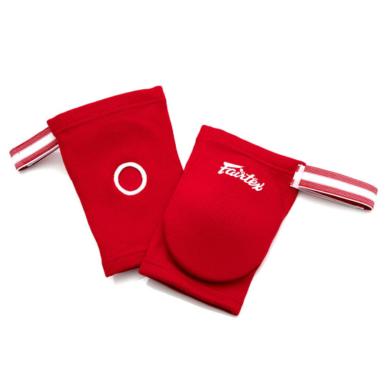 Fairtex Competition Muay Thai Elbow Pads - Red