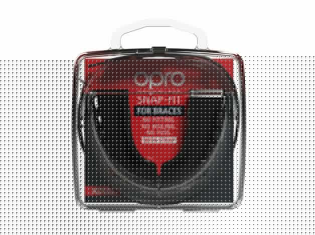OPRO Snap Fit ( For Braces ) Mouthguard - Black - Adults 11+
