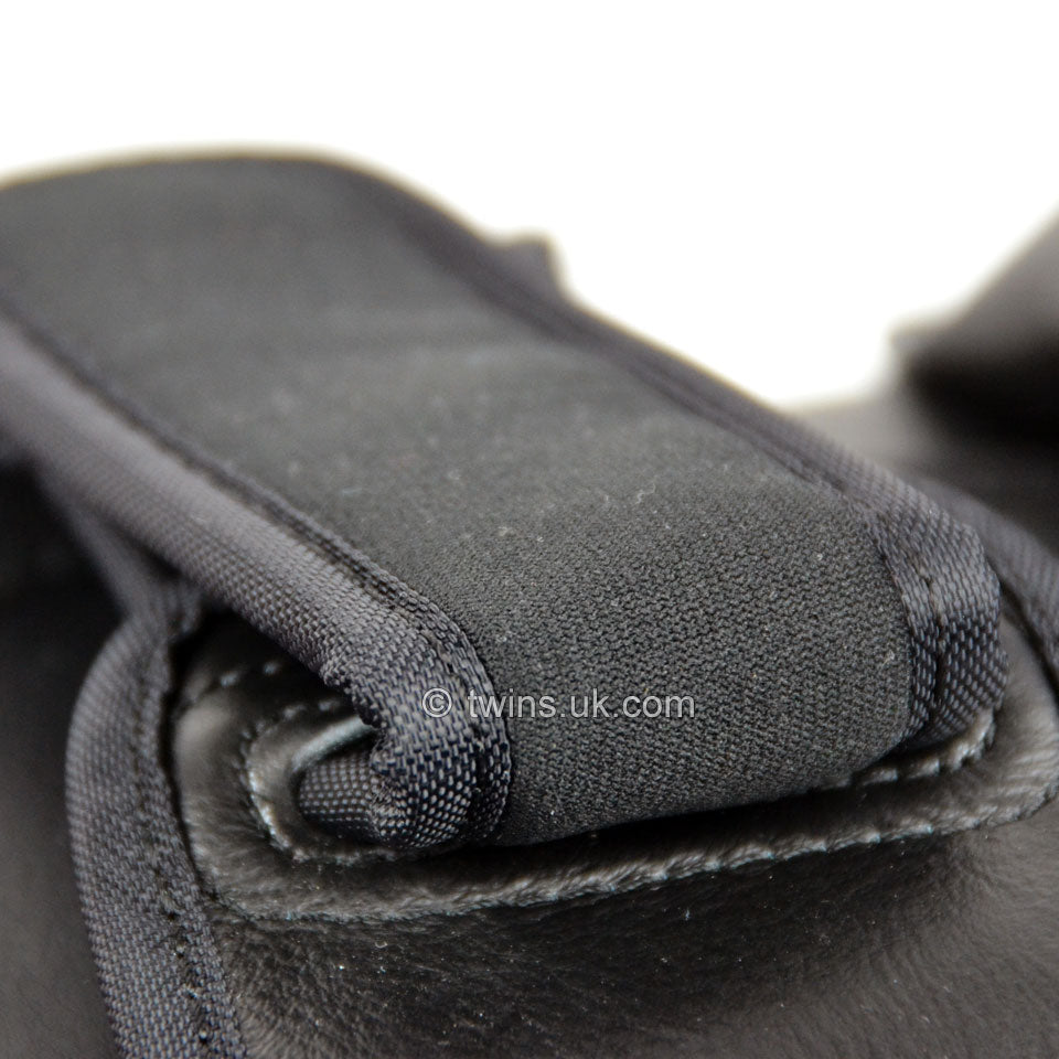 Twins KPL10 Curved Leather Thai Kick Pads - Black