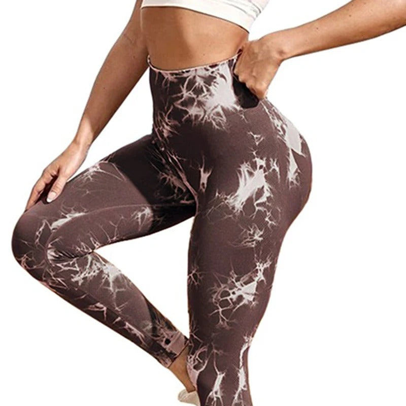 Tie dye bootcut yoga pants deals
